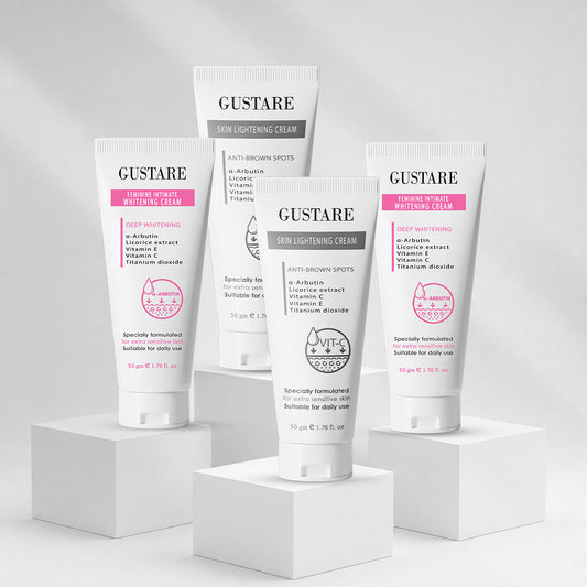 Full Body Whitening Cream Set (4 Pieces) | رباعي التفتيح للجسم والمناطق الحساسة